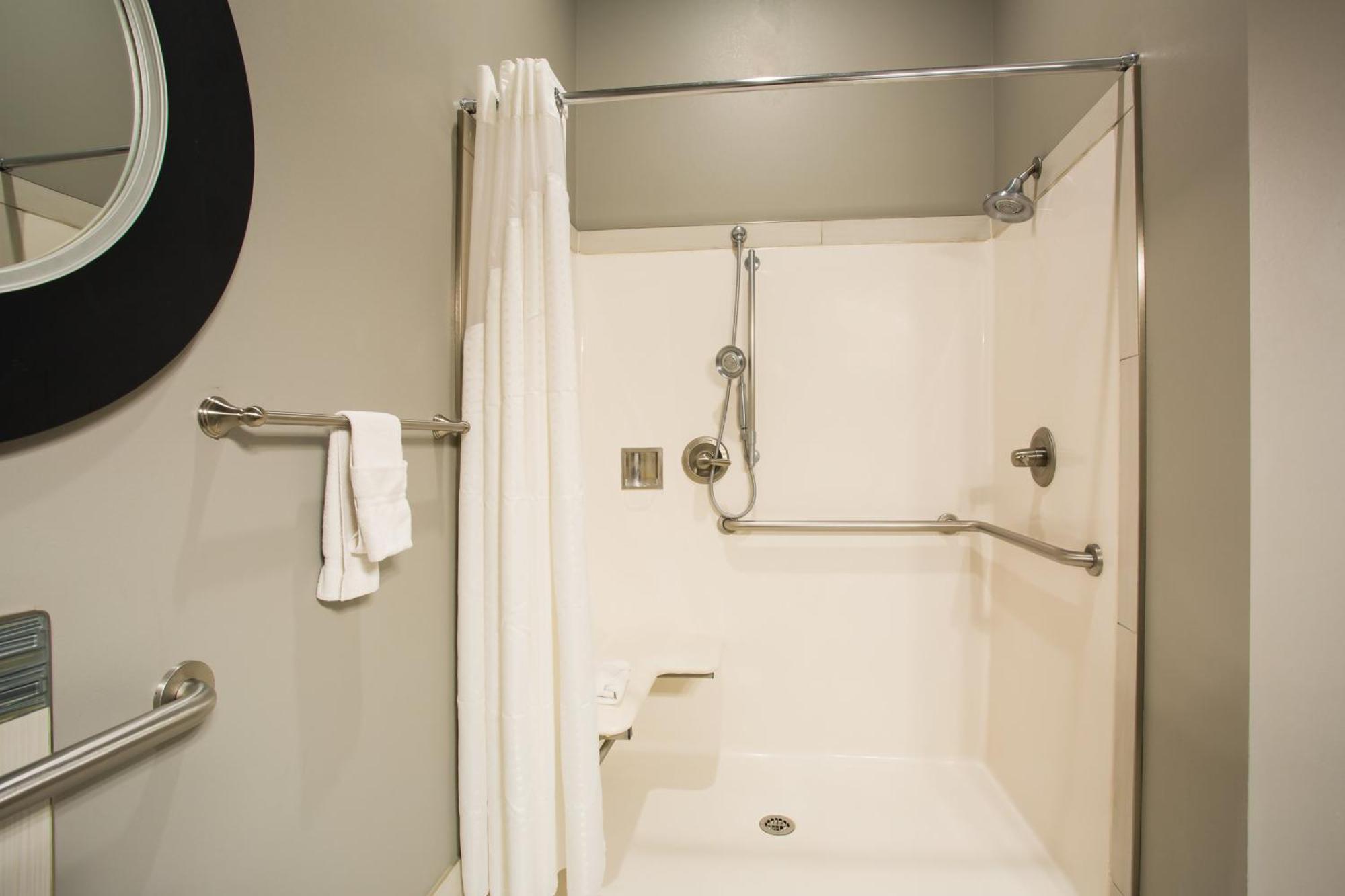Standard King Room Mobility Accessible Roll Shower