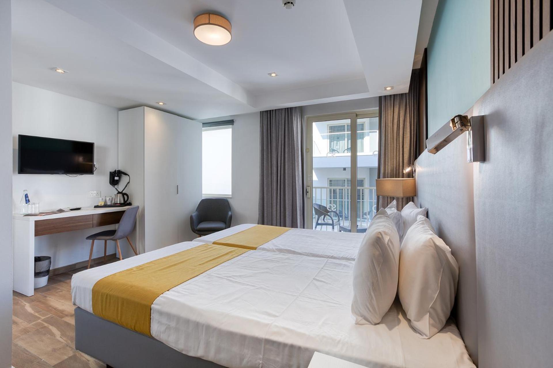 Chambre Lits Jumeaux Standard avec Balcon