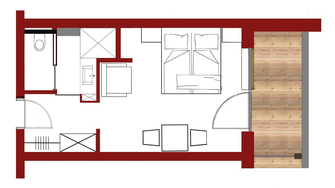 Doppelzimmer mit Bergblick