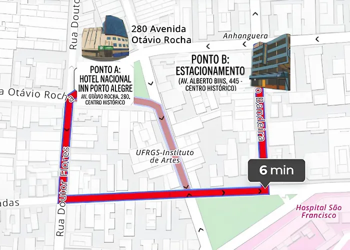 Nacional Inn - próximo ao Complexo Santa Casa e UFRGS
