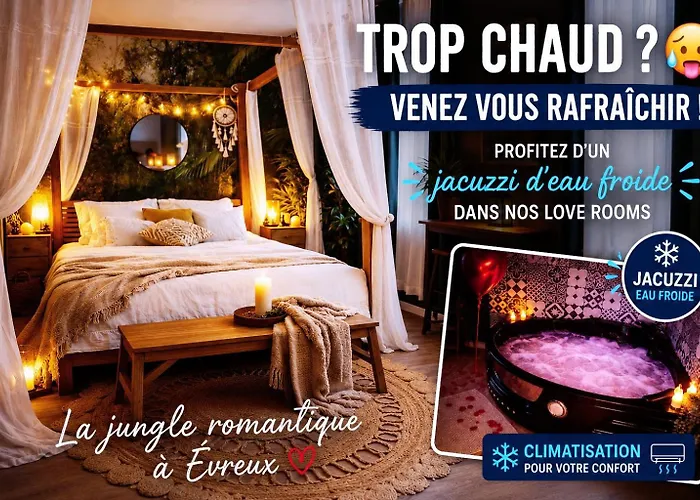 L'Evasion romantique en Amazonie, SPA, Écran cinéma, day use, Lit baldaquin